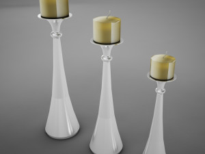 candles modern 3D Model