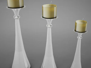 candles modern 3D Model