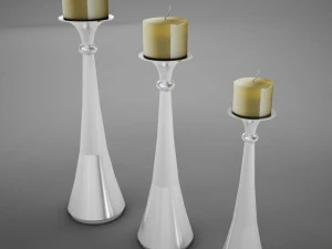candles modern 3D Model