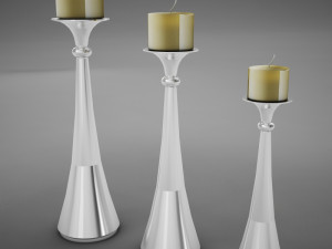 candles modern 3D Model