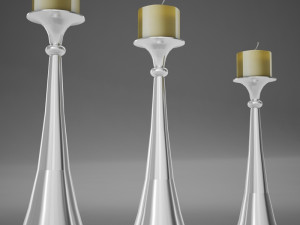candles modern 3D Model