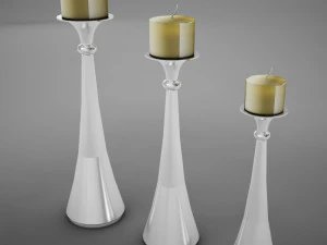 candles modern 3D Model