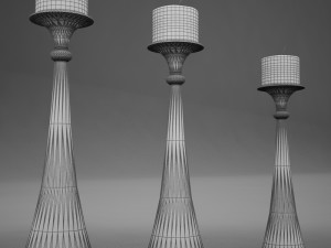 candles modern 3D Model