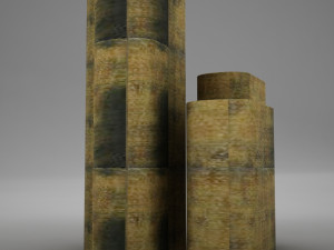 square bottles 3D Model