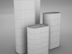 square bottles 3D Model