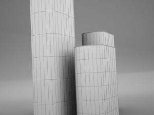 square bottles 3D Model