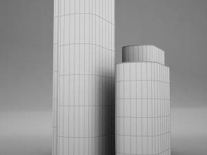 square bottles 3D Model