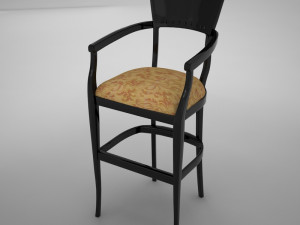 bar chair 3 3D Model