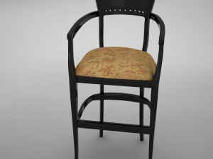 bar chair 3 Model 3D