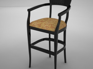bar chair 3 Model 3D
