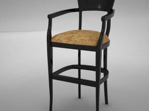 bar chair 3 Model 3D