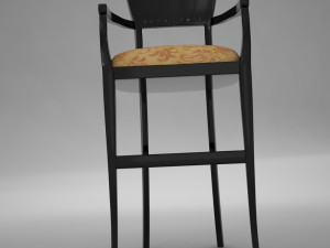 bar chair 3 Model 3D