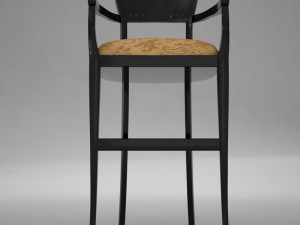 bar chair 3 Model 3D