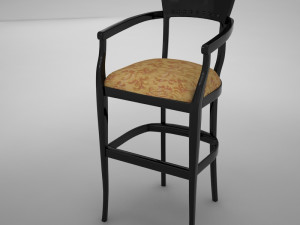 bar chair 3 Model 3D
