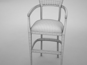 bar chair 3 Model 3D
