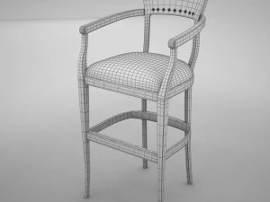 bar chair 3 3D Model