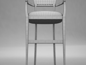 bar chair 3 Model 3D