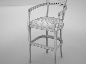bar chair 3 Model 3D