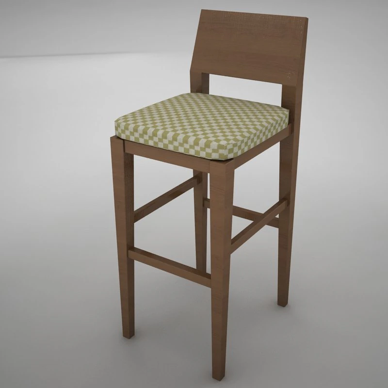bar chair 3D Model .c4d .max .obj .3ds .fbx .stl .blend