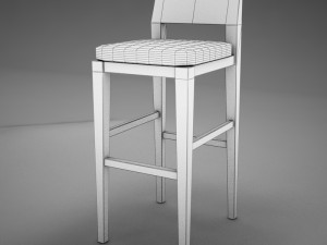 bar chair 3D मॉडल
