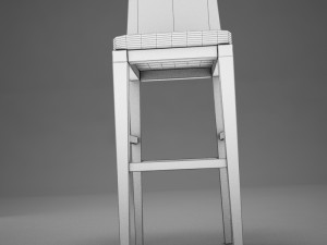 bar chair 3D मॉडल