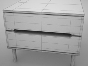 night table modern 3 Modelo 3D