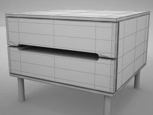 night table modern 3 3D Model