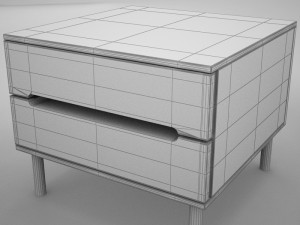 night table modern 3 Modelo 3D