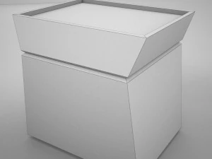 modern night table 1 3D Model