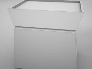 modern night table 1 3D Model