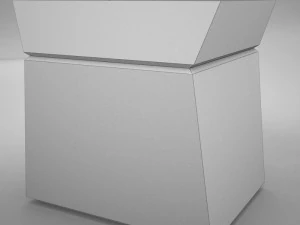 modern night table 1 3D Model