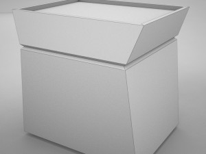 modern night table 1 3D 모델