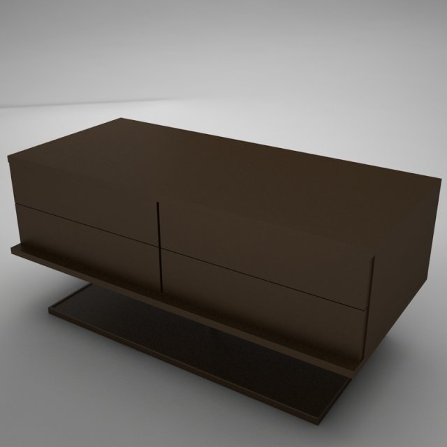 modern night table 2 Model 3D .c4d .max .obj .3ds .fbx .stl .blend
