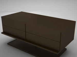 modern night table 2 3D Model