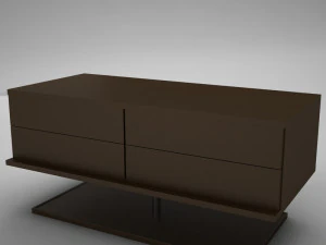modern night table 2 3D Model