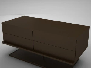 modern night table 2 3D Model
