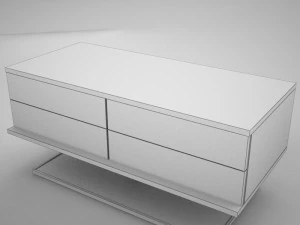 modern night table 2 3D Model