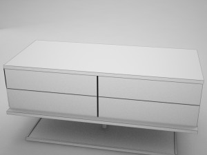modern night table 2 Model 3D