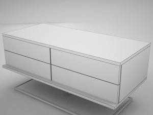 modern night table 2 Model 3D