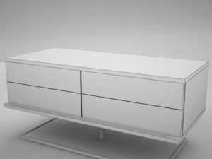 modern night table 2 Model 3D