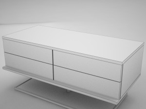 modern night table 2 Model 3D