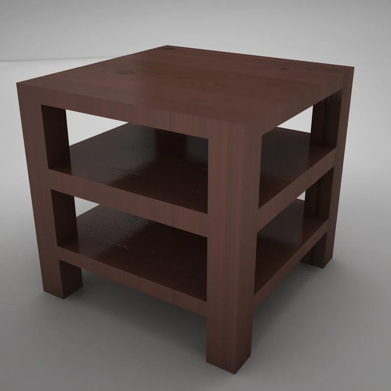 coffe table square 2 3D Model .c4d .max .obj .3ds .fbx .stl .blend 