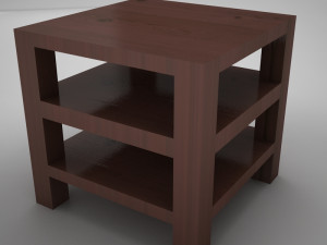 coffe table square 2 Model 3D