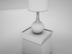 lamp table 001 3D Model