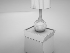 lamp table 001 3D Model