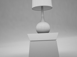 lamp table 001 3D Model