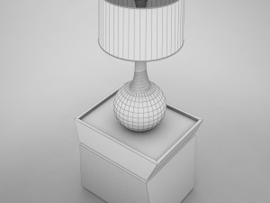 lamp table 001 3D Model