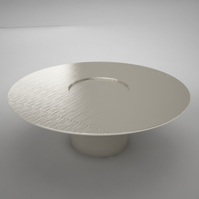 silver table 3D Model .c4d .max .obj .3ds .fbx .stl .blend 