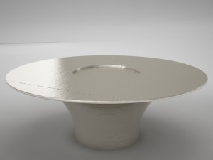 silver table 3D Model
