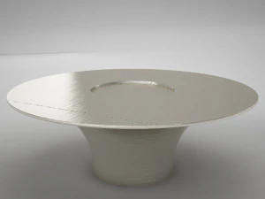 실버 테이블 3D 모델